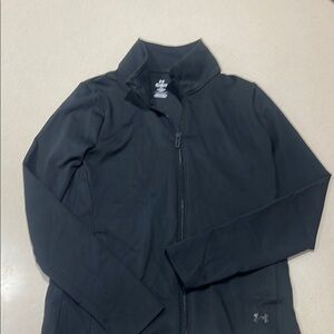 Under Armour Girls Youth Large Black Lightweight Full-Zip Track Jacket